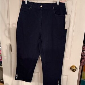 NWT Bend Over Embellished Women’s size 16 jeans 33” long from elastic waistband